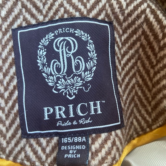 PRICH WOOL COAT chevron pattern - Picture 7 of 14